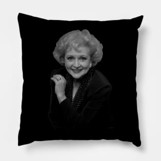 betty white smile Pillow