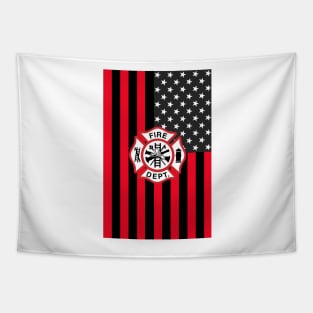 Copy of Firefighter Gifts, Thin Red Line Flag Tapestry