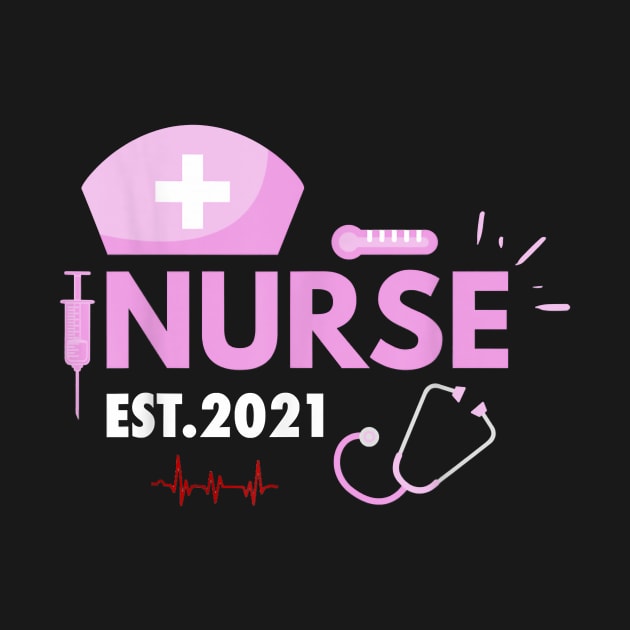 Nurse Rst 2021 Nursing School Graduation Nursing Heartbeat by Pretr=ty