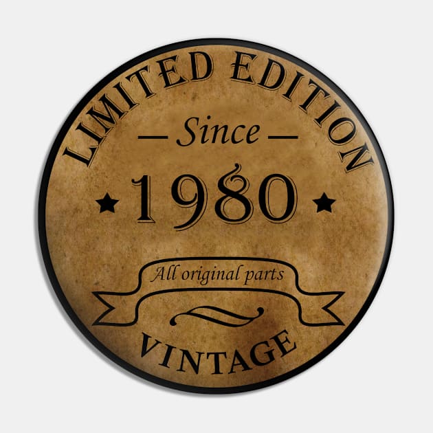 vintage 1980 birthday Pin by omitay