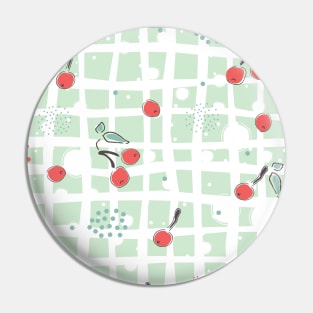 Cherry Pattern Pin