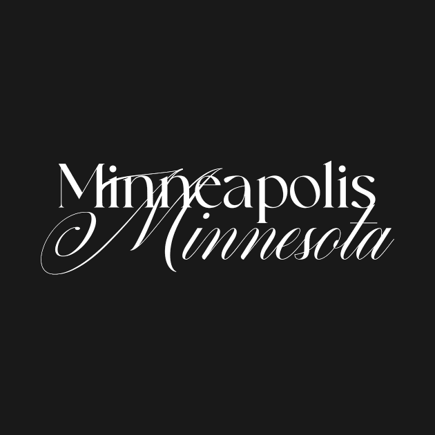 Minneapolis Minnesota word design by A Reel Keeper