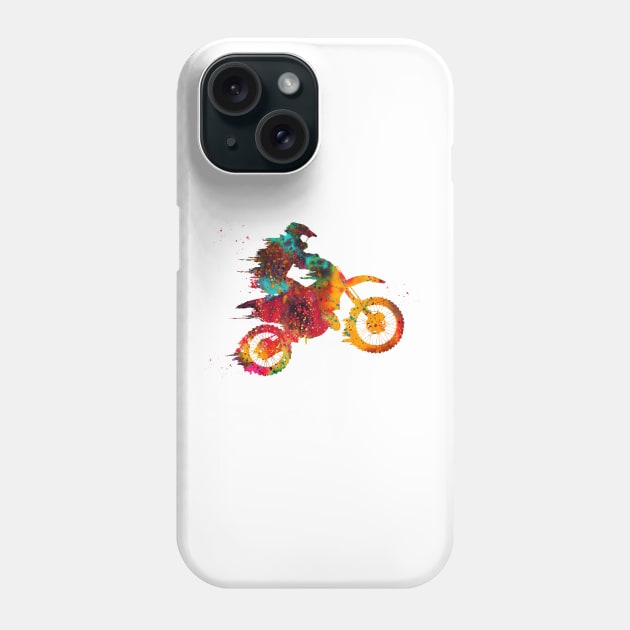 Motocross Dirt Bike Phone Case by erzebeth