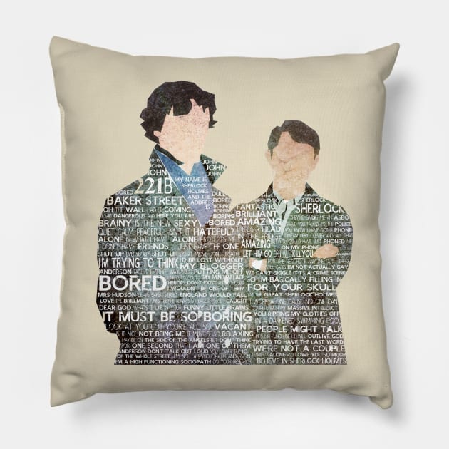 Sherlock Quotes Pillow by albdesigns