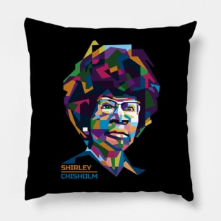 Abstract Pop Art Shirley Chisholm Pillow