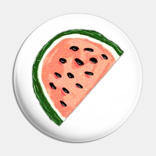 A Slice of Watermelon Doodle Pin