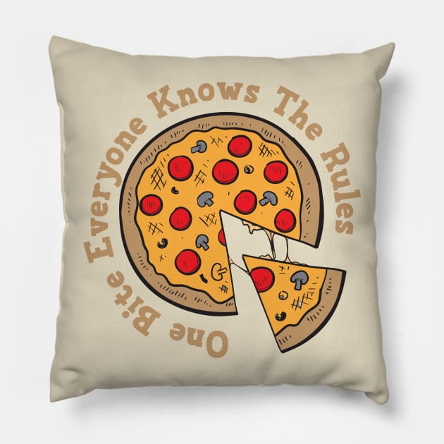 One Bite Pillow by Mercado Graphic Design