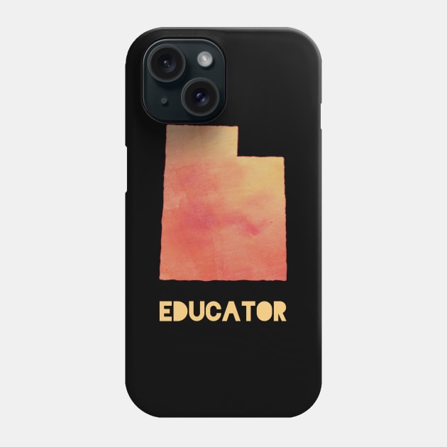 Utah Educator Phone Case by designed2teach