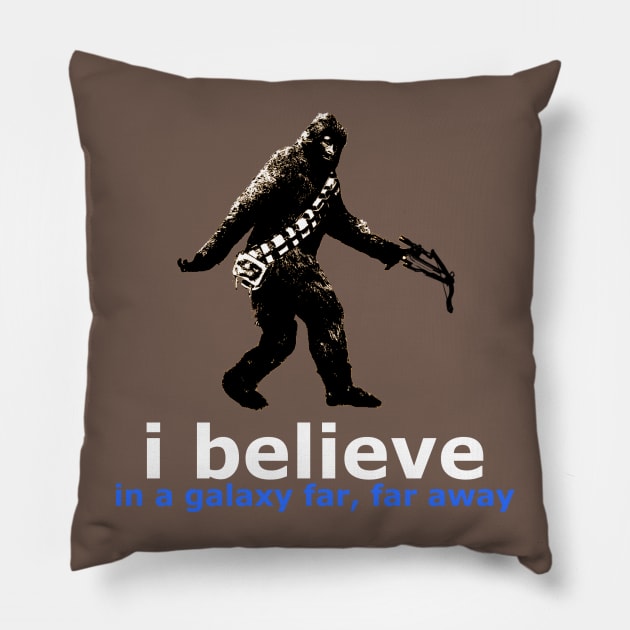 i believe ... bigfoot? Pillow by chriswig