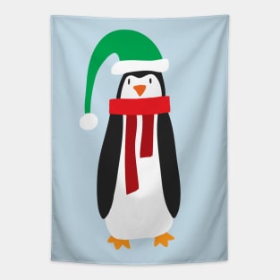 Cute Holiday Penguin Tapestry