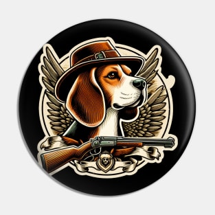 Beagle Hunter Pin