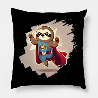 Kawaii Sloth superman Pillow