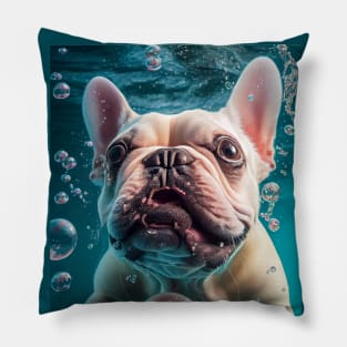 Dogs in Water #11 Pillow