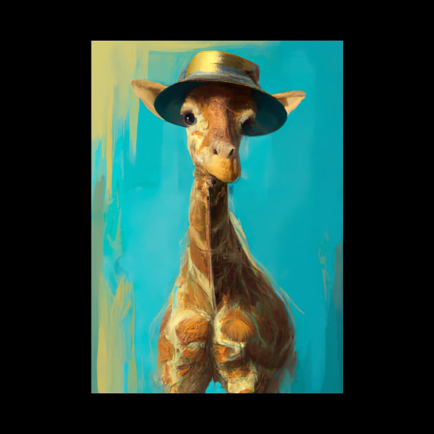 Giraffe with a Hat by maxcode