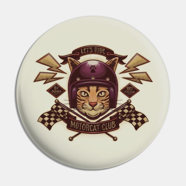 Motorcat Club Pin by snapedsgn