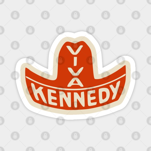 Viva Kennedy John F Kennedy Vintage Political Campaign Button Magnet by Yesteeyear
