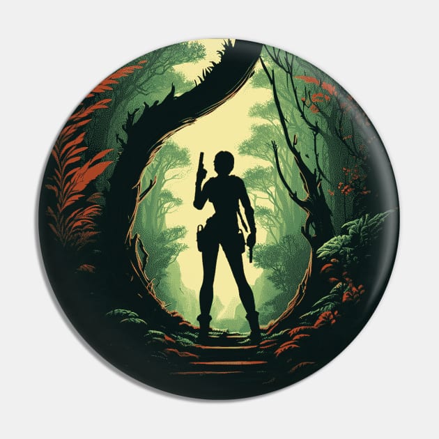 The Tomb Raider Pin by DesignedbyWizards