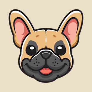 french bulldog Cartoon Illustration Vector Cute T-Shirt