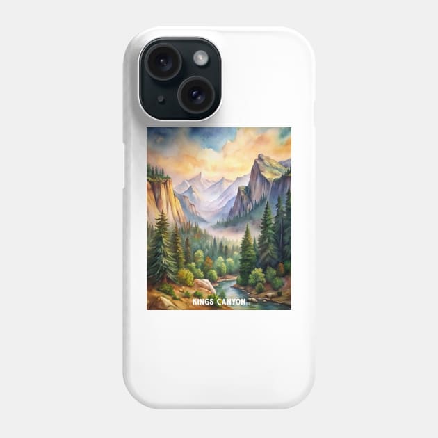 Kings Canyon National Park Phone Case by Surrealcoin777