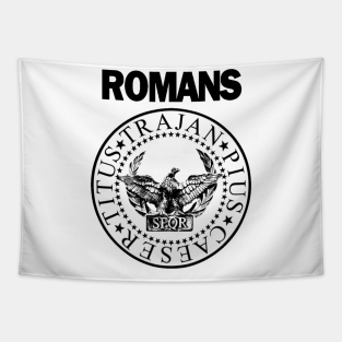 Ramones Logo Tapestry - Romans by allgire.art