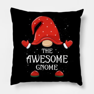 The Awesome Gnome Matching Family Group Christmas Pajama Pillow