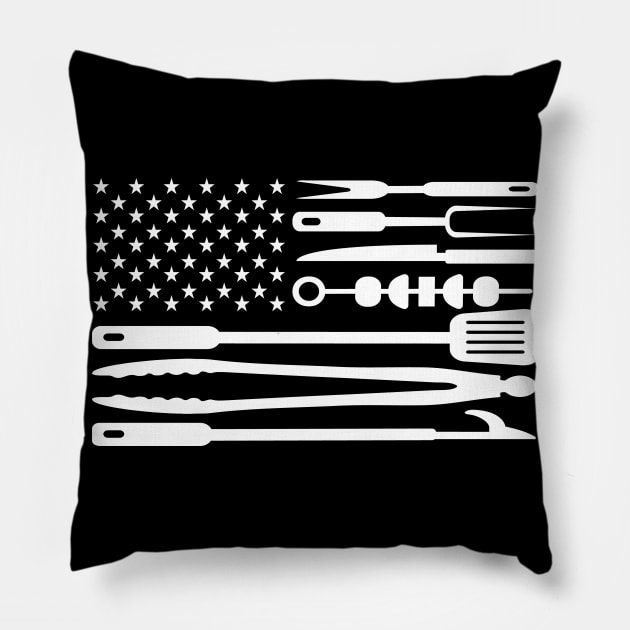 Grill Master's American Pride Pillow by Life2LiveDesign