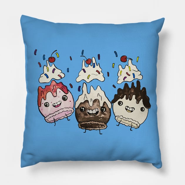 Banana Split Pillow by Brieana