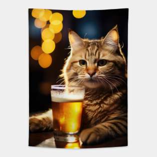 Meow Beer Tapestry