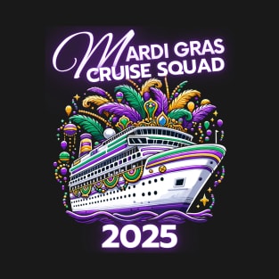 Mardi Gras Cruise Squad New Orleans Family Matching Trip T-Shirt