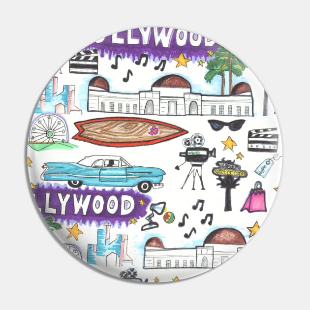 L.A California Pin by Art_incolours