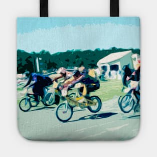 bmx race racing Tote