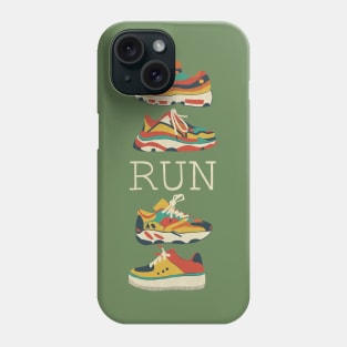 Sneakers run print Phone Case