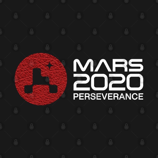 Mars 2020 Perseverance - Space Red Leather Galaxy - Black by applebubble