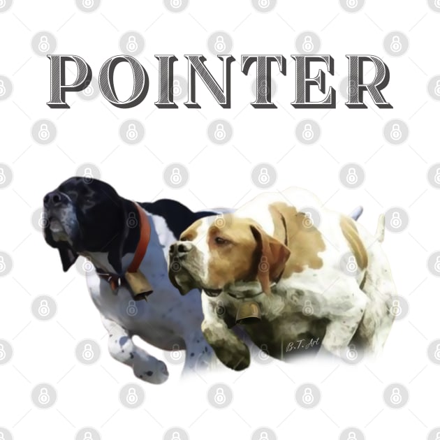 English Pointer by German Wirehaired Pointer 