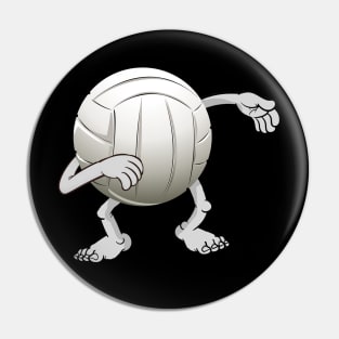 Funny dabbing volleyball ball Pin