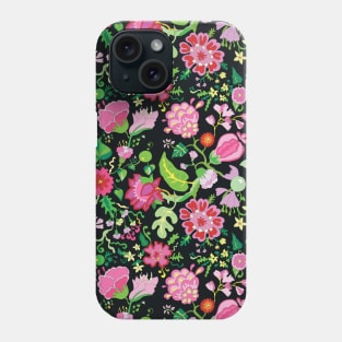 Flower red repeating pattern Phone Case
