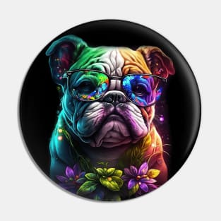 Colorful Dogs Designe #1 Pin