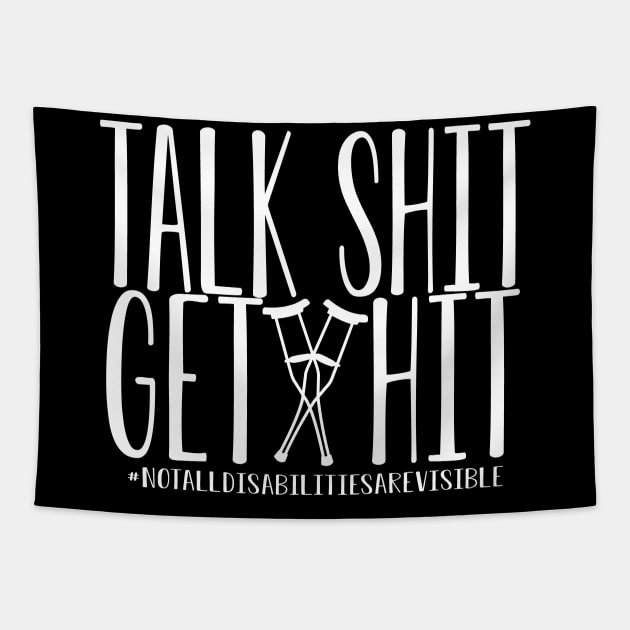 Talk s*it get hit! Tapestry by spooniespecies