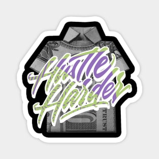 Hustle Harder Canyon Purple Magnet