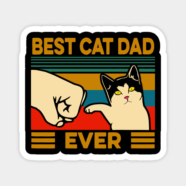 Cute Vintage Best Cat Dad ever Sweat /à Capuche Best Cat Dad Ever Tshirt