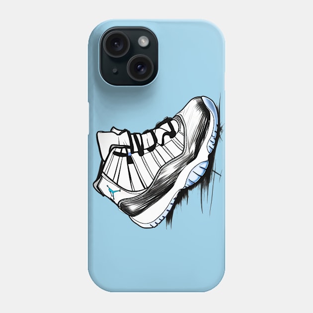 AJ XI - Sketch Phone Case by Buff Geeks Art