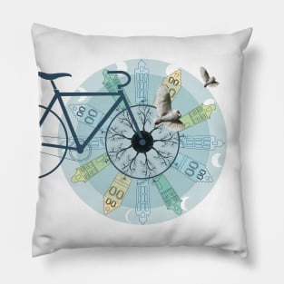 Amsterdam skyline Pillow