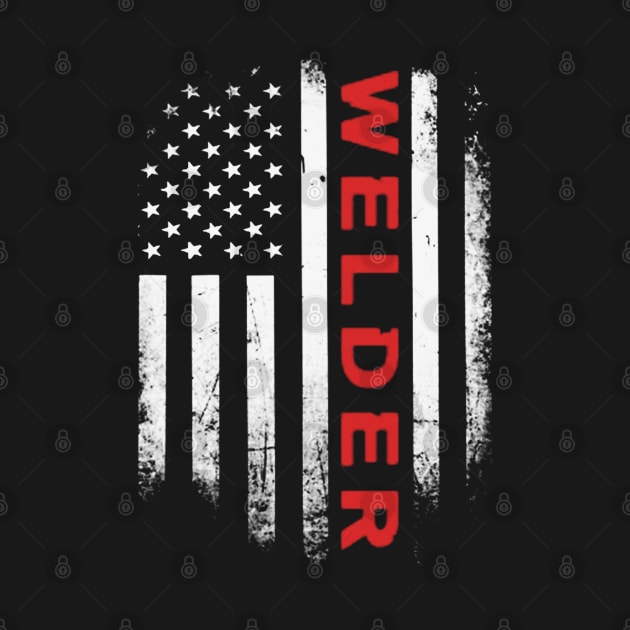 Patriot Welder Us Flag by QUYNH SOCIU