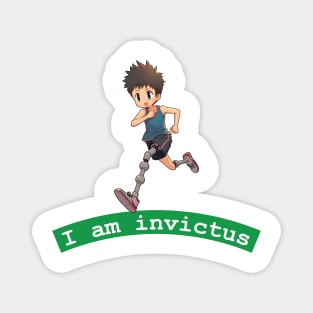 Disabled athlete running Magnet