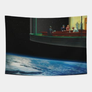 Diner in space Tapestry