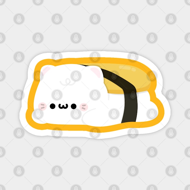 Cat Tamago Magnet by theladyernestember