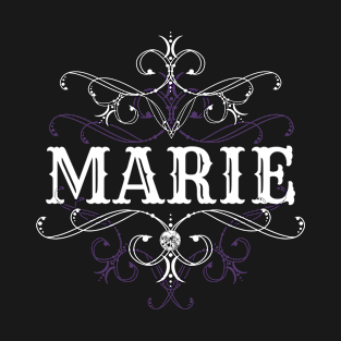 Marie Name Gothic Style Goth Ornament T-Shirt