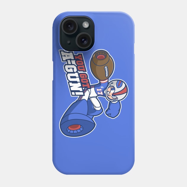 Buffalo Bills Josh Allen Mega Man Phone Case by Carl Cordes