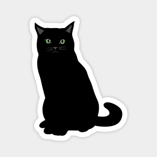 Black Cat Magnet