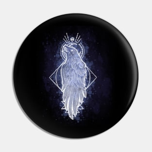 Galaxy Raven Pin